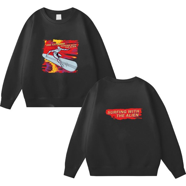Joe Satriani Surfing With The Alien Double Sided Sweatshirts, Joe Satriani Graphic Double Sided Sweatshirts