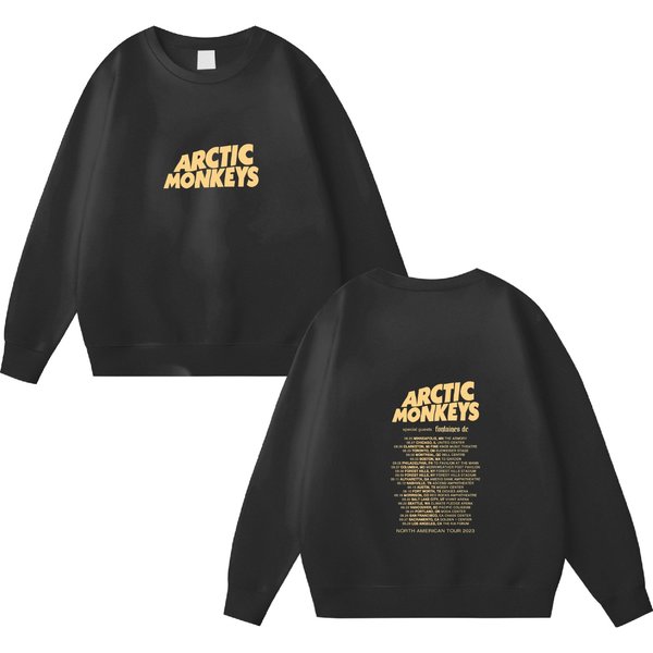 Arctic Monkeys Band Double Sided Sweatshirts, Arctic Monkeys 2023 North American Tour Double Sided Sweatshirts-image