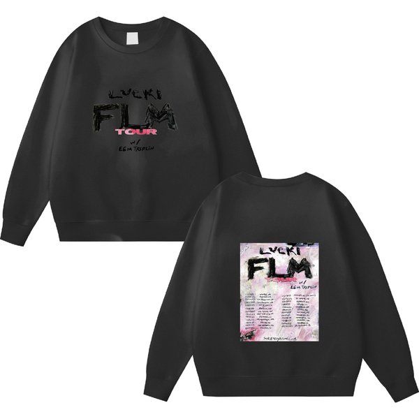 Lucki Us Tour 2023 Flawless Like Me Tour 2023 Double Sided Sweatshirts