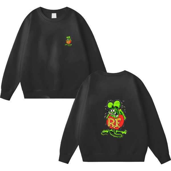 Rat Fink Double Sided Sweatshirts Vintage Men Size Xl-image