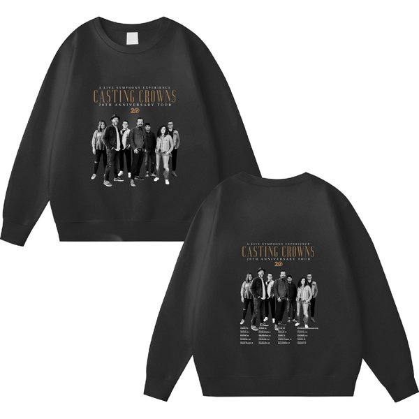 The Casting Crowns 20Th Anniversary Tour Double Sided Sweatshirts, The Casting Crowns Band Double Sided Sweatshirts-image