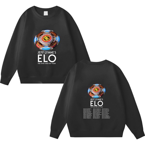 Jeff Lynne's Elo Over And Out Final Tour 2024 Double Sided Sweatshirts, Jeff Lynne's Elo 2024 Double Sided Sweatshirts-image