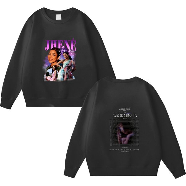 Jhene Aiko The Magic Hour Tour 2024 Double Sided Sweatshirts, Jhene Aiko 2024 Concert Double Sided Sweatshirts
