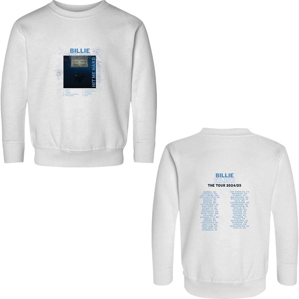 Billie Eilish Hit Me Hard And Soft World Tour 2024 Double Sided Sweatshirts Merch-image