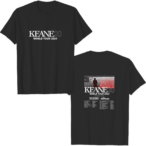 Keane20 World Tour 2024 T-Shirt, Hopes And Fears Concert Band Fan T-Shirt-image