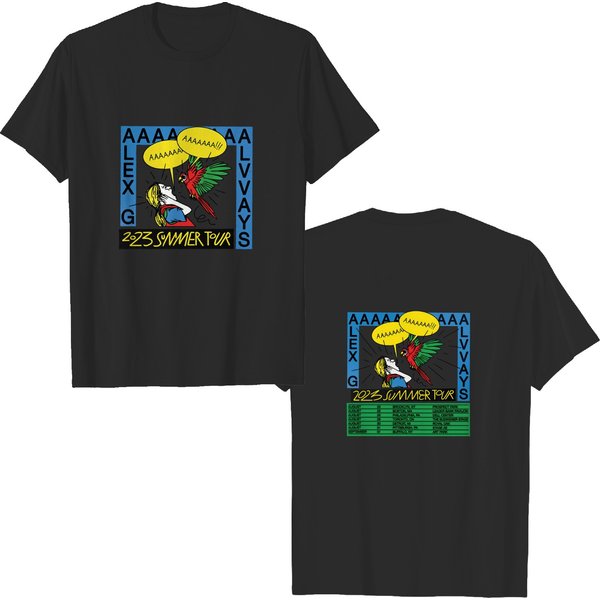 Alvvays And Alex G 2023 Tour Double Sided T Shirts, Alvvays And Alex G Co Headline Tour Double Sided T Shirts-image