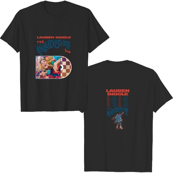 Lauren The Kaleidoscope Tour 2023 Double Sided T Shirts, Lauren Daigle Thank God I Do Double Sided T Shirts-image