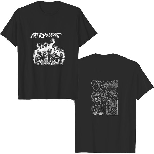 Double Sided Arctic Monkeys Am Album T-Shirts-image