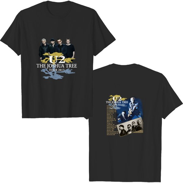 U2 The Joshua Tree Tour 2017 T-Shirt, Double Sided T-Shirt-image