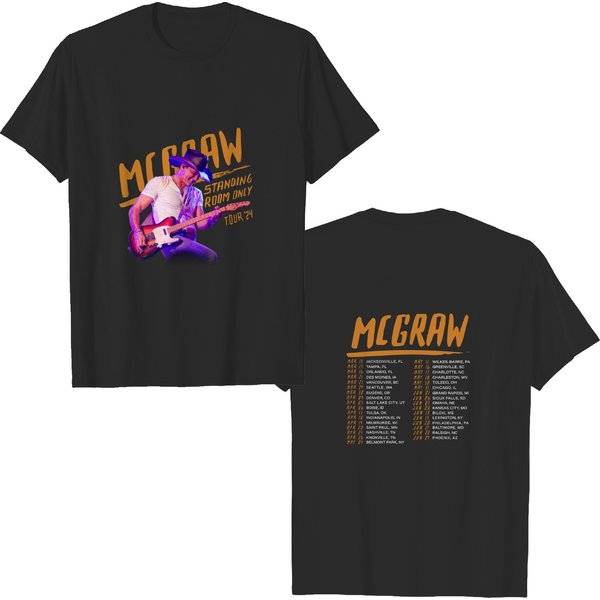 Tim Mcgraw Tour 2024 Shirt, Tim Mcgraw Standing Room Only Country Music T-Shirt-image