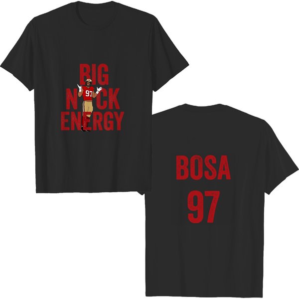 Big Nick Energy Double Sided T Shirts, Bosa 97 Sf Football Double Sided T Shirts-image