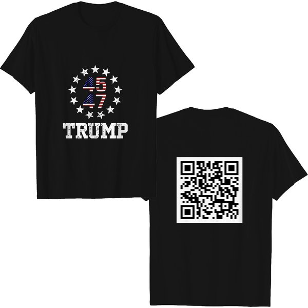 Trump Dance Qr Code T Shirt, Viral Trump Dance Ymca Qr Code T Shirt-image