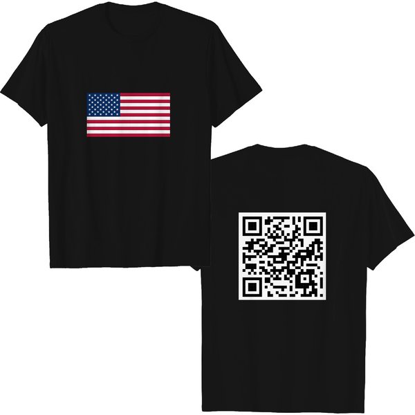 Trump Dance Qr Code Double Sided T Shirts, Viral Trump Dance Ymca Qr Code Double Sided T Shirts Trump Maga Election 2024-image