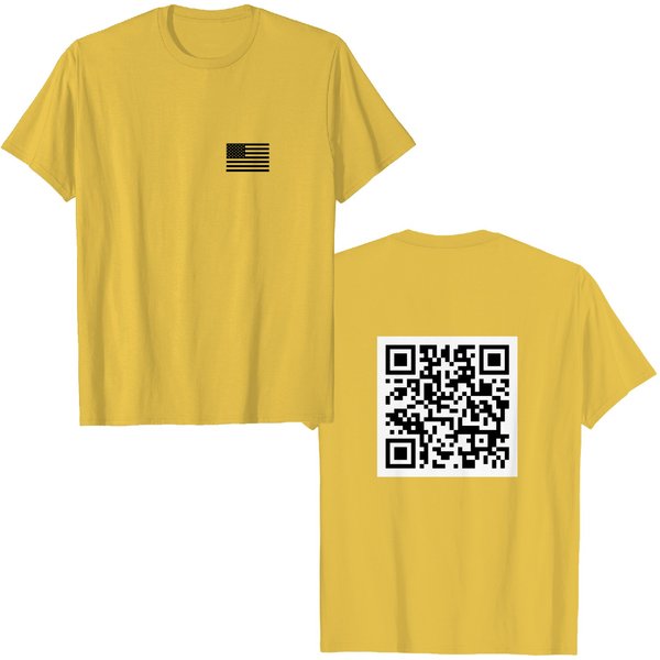 Viral Trump Dance Ymca Qr Code T-Shirt Trump Dance Prank Shirt-image