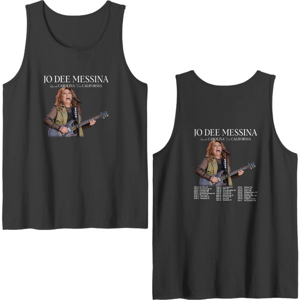 Jo Dee Messina Music Double Sided Tank Tops, 2Side Jo Dee Messina 2024 Tour Heads Carolina-image