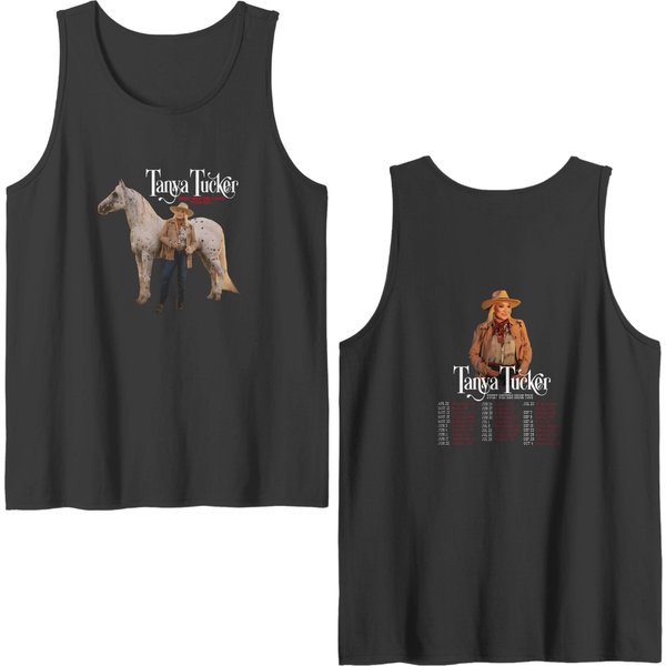 Tanya Tucker Sweet Western Sound Tour 2023 Double Sided Tank Tops-image