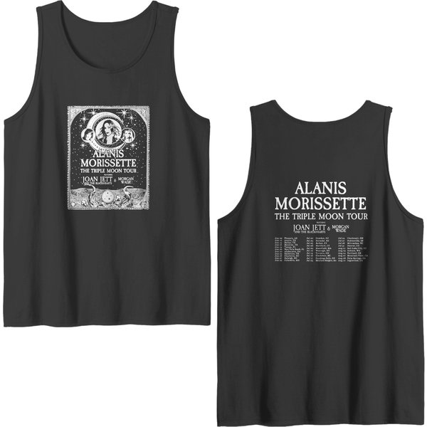 Alanis Morissette 2024 Tour , Alanis Morissette The Triple Moon Tour 2024 Double Sided Tank Tops-image