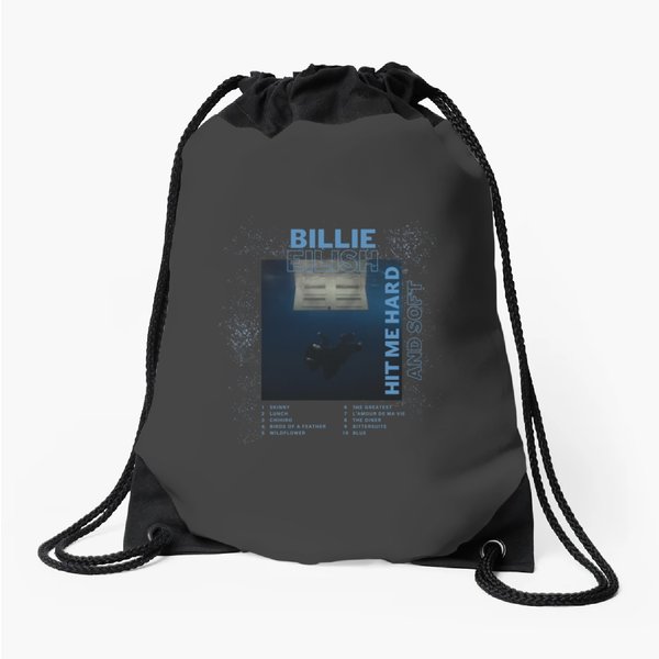 Billie Eilish Hit Me Hard And Soft Tour 2024 Drawstring Bags Merch-image