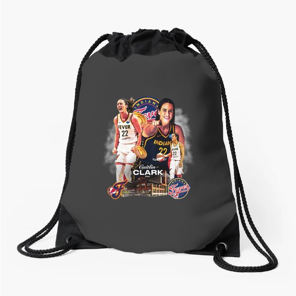 New Arrival! Caitlin Clark Indiana Fever New Star Signing 2024 Drawstring Bags