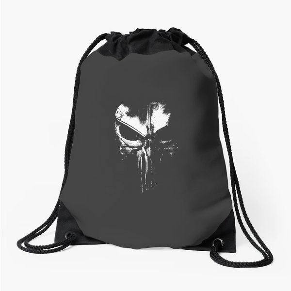The Punisher Graphic Drawstring Bags-image
