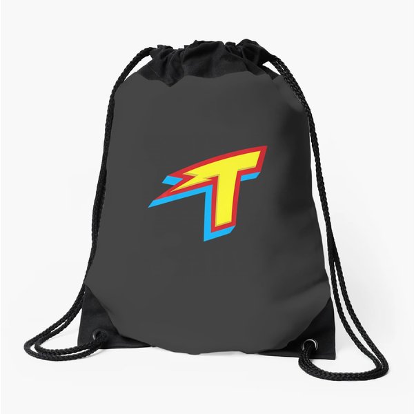 The Thundermans Outlined Big T Logo Drawstring Bags
