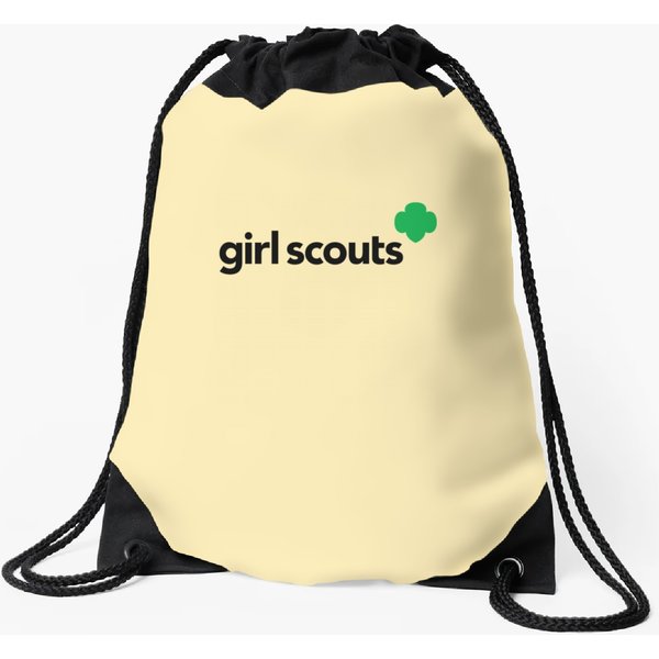 Girl Scout Logo Drawstring Bags-image