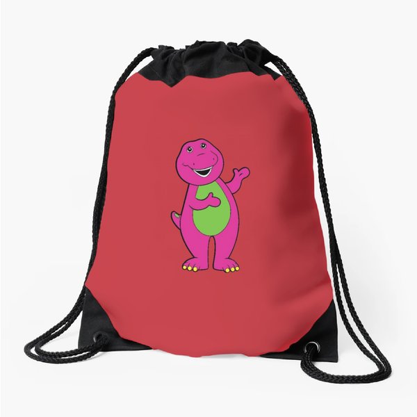 Barney The Dinosaur Drawstring Bags