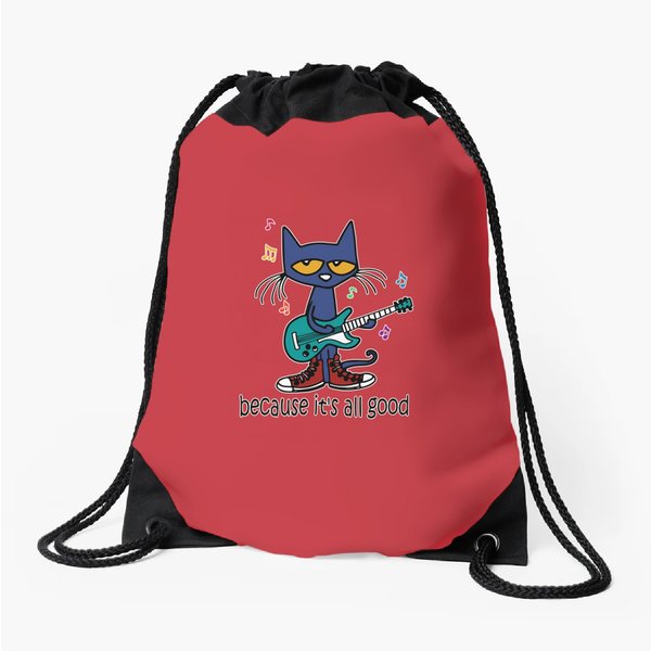Pete The Cat The Singer It's All Good Perfect Gift Drawstring Bags