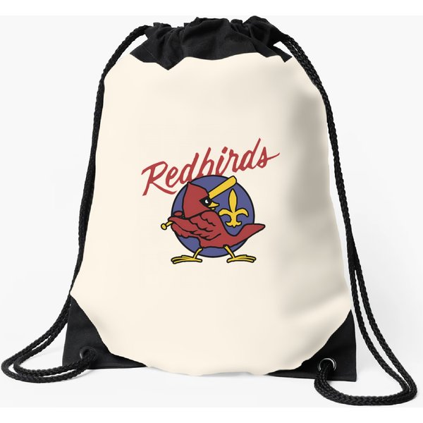 Louisville Redbirds Vintage Minor League Baseball Drawstring Bags
