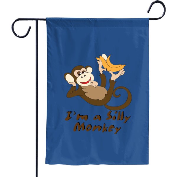 I'm A Silly Monkey Garden Flags-image