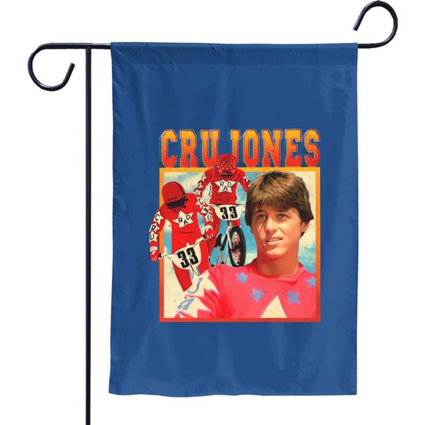 Cru Jones Rad Bmx Racer Vintage Garden Flags-image