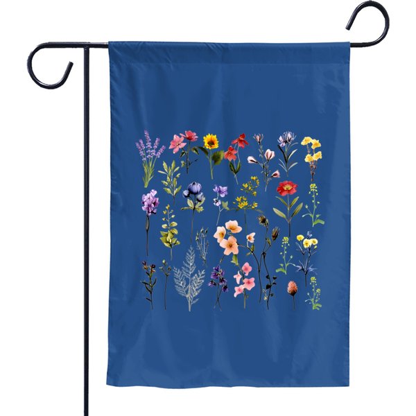 Wildflowers Garden Flags, Pretty Wildflowers Garden Flags