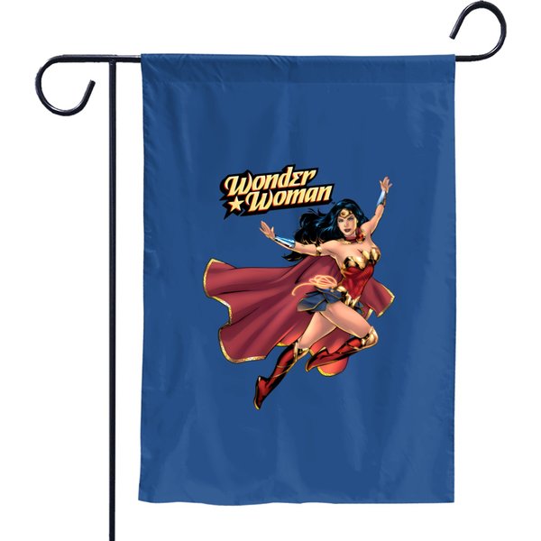 Wonder Woman Wearing Cape Garden Flags