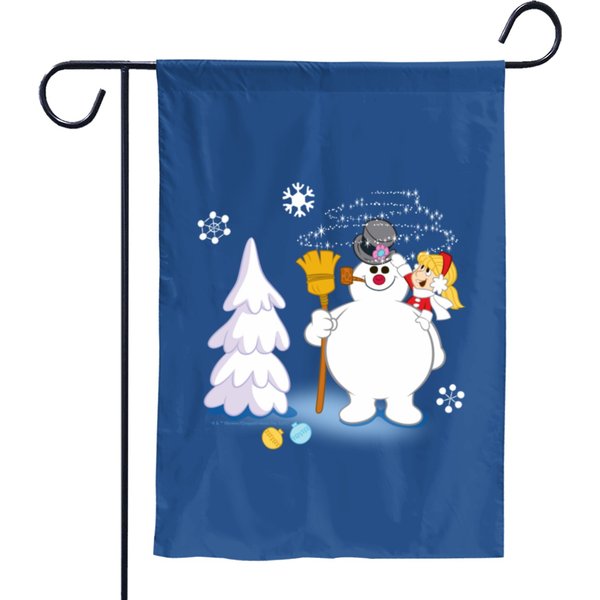 Frosty The Snowman™ | Frosty & Karen Winter Fun Garden Flags-image
