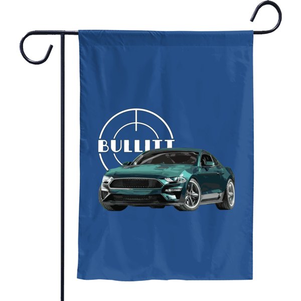 Bullitt Gt 50L V8 Classic Steve Muscle Car 30 Garden Flags-image