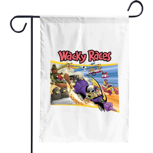 Wacky Races Vintage Garden Flags Movie Poster-image