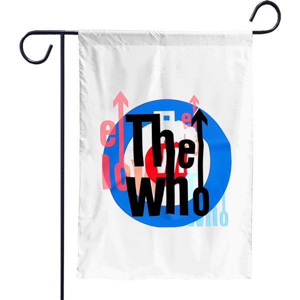 The Who Roger Daltrey Pete Townshend Keith Moon Vintage Unisex Garden Flags-image