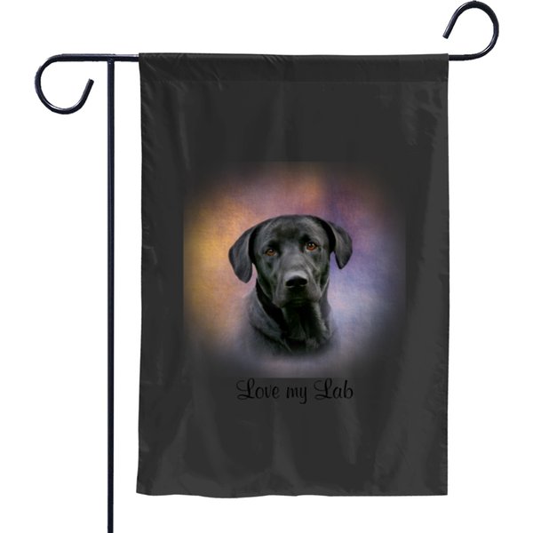Black Lab Garden Flags-image