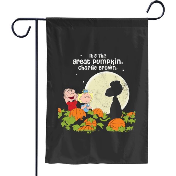 It’S The Great Pumpkin Charlie Brown Garden Flags-image