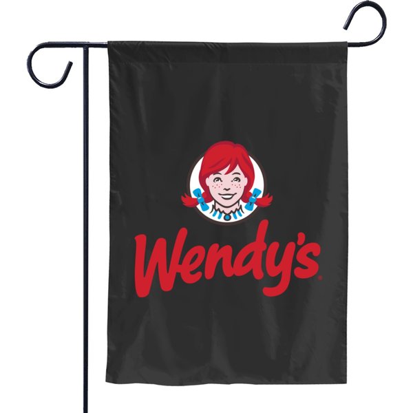Wendys Fast Food Restaurant Logo Garden Flags-image