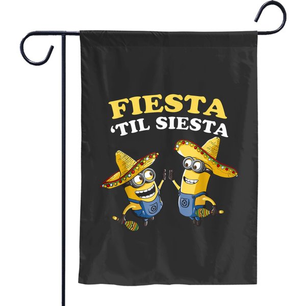 Despicable Me Minions Fiesta Til Siesta Graphic Garden Flags-image