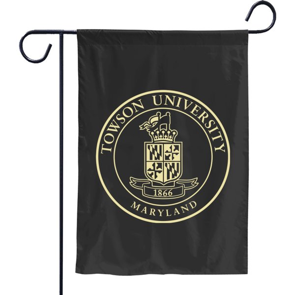 Towson University Design Logo Art Garden Flags-image