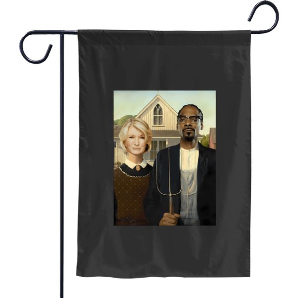 Snoop Martha American Gothic Garden Flags