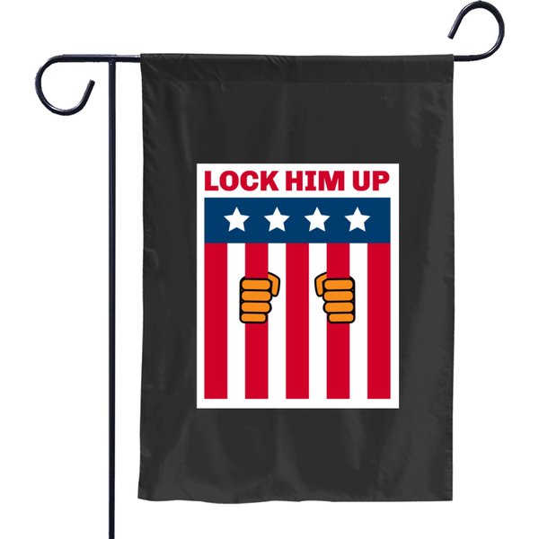 Lock Him Up Classic Garden Flags