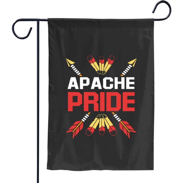 Native American Apache Pride Garden Flags-image