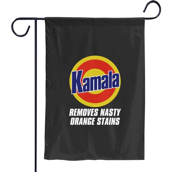 Kamala Harris Garden Flags, Harris For President, Removes Nasty Orange Stains-image