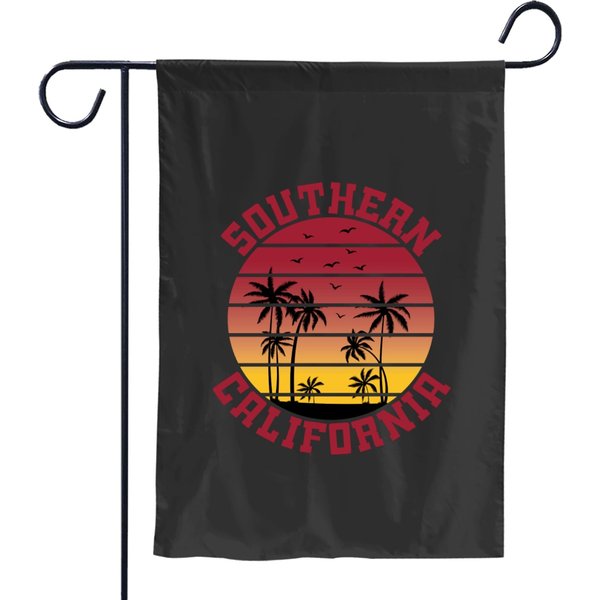 Usc Southern Californiass Palm Trees Long Sleeve Garden Flags