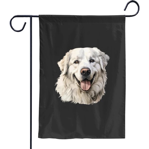 Great Pyrenees Dog, Garden Flags-image