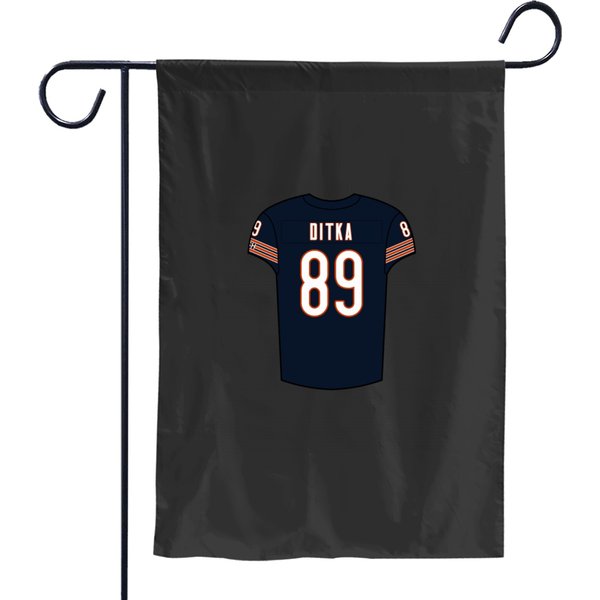 Mike Ditka Home Jersey Garden Flags