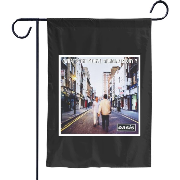 Oasis What's The Story Morning Glory Garden Flags - Vintage Oasis-image